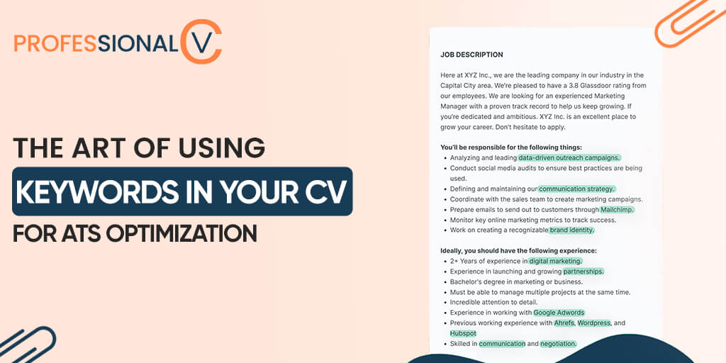 The Art Of Using Keywords In Your CV For ATS Optimization
